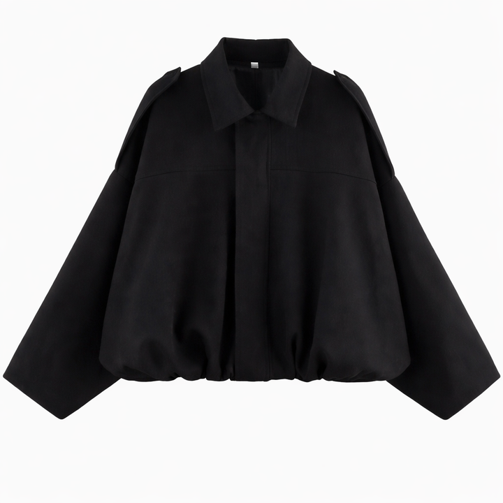 Oversized Bomber Jacket black image 1 
