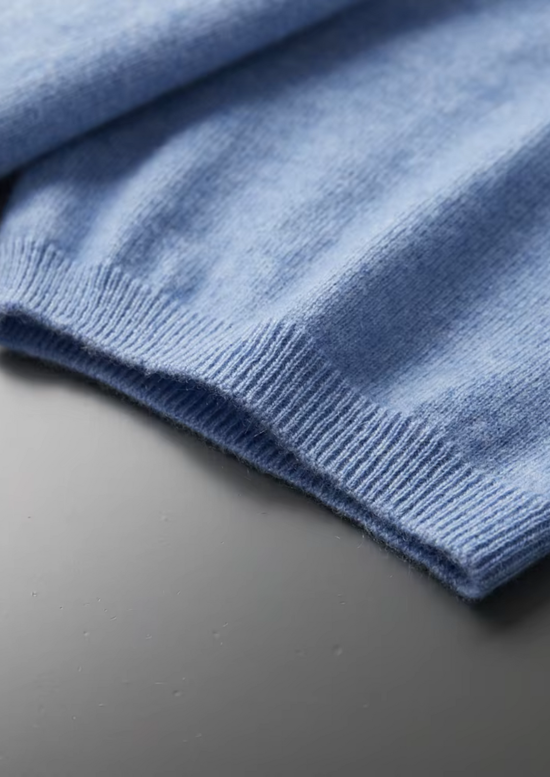 Cashmere Mock Neck T-Shirt light blue image 6 #color_light-blue