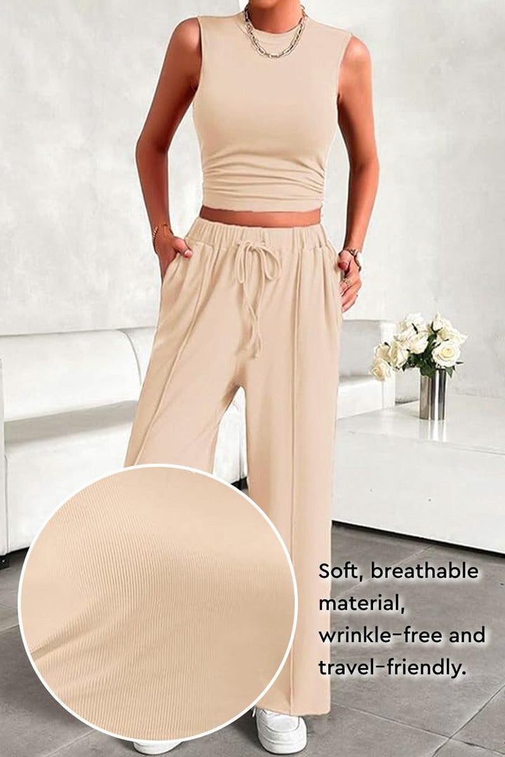 Stroll &amp; Hangout Ribbed Knit Two-Piece Set