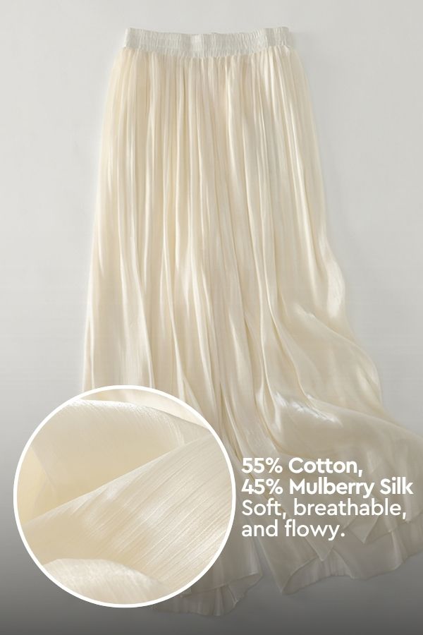 Garden Soirée Cotton-Silk Pleated Trouser apricot image 3 