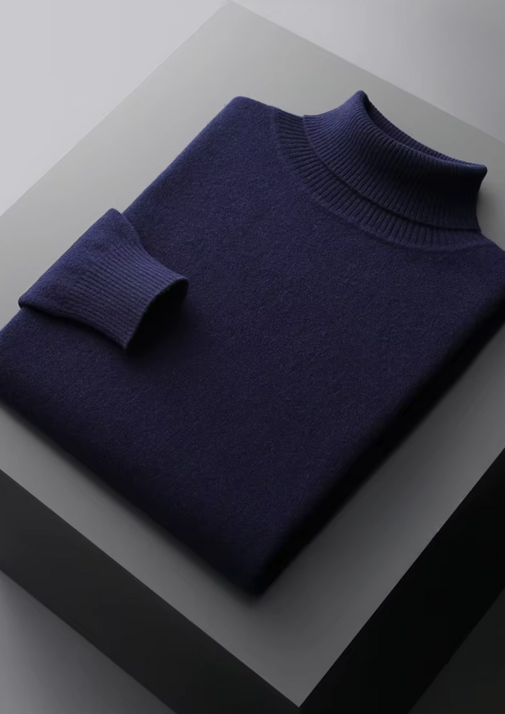Pure Merino Rollneck navy blue image 1 #color_navy-blue