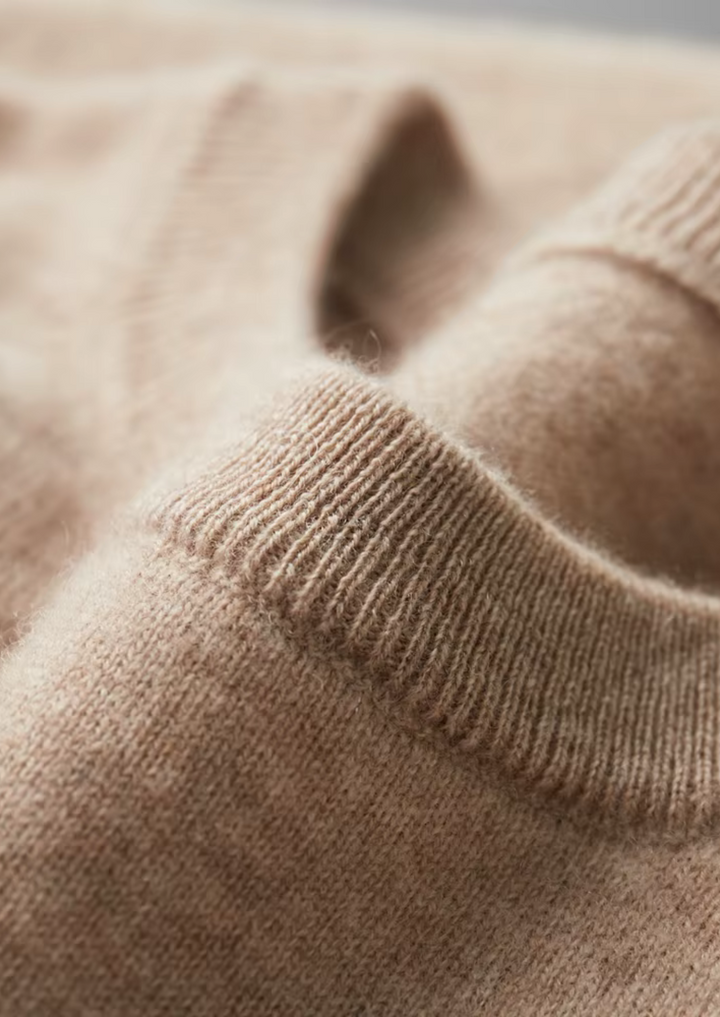 Cashmere Crewneck T-Shirt light beige image 3 #color_light-beige