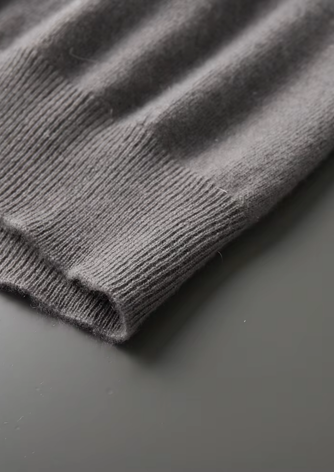 Cashmere Mock Neck T-Shirt ashen truffle image 6 #color_ashen-truffle