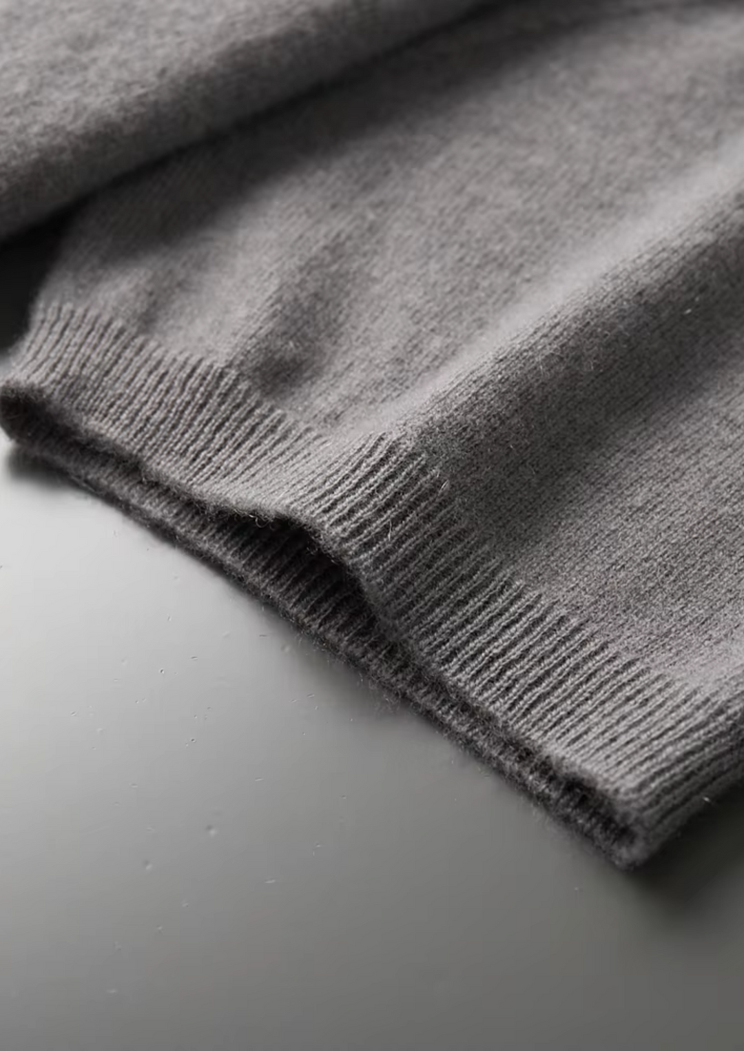 Cashmere Mock Neck T-Shirt ashen truffle image 7 #color_ashen-truffle