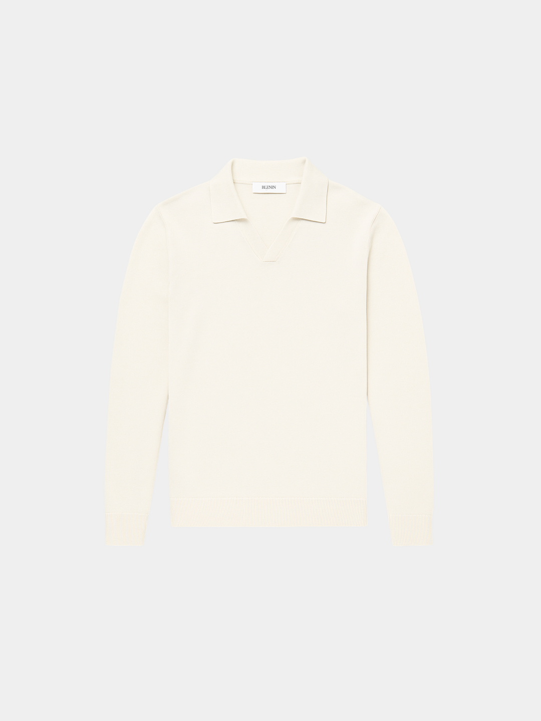 Old Money Lightweight BLENIN Long Sleeve Polo T-Shirt