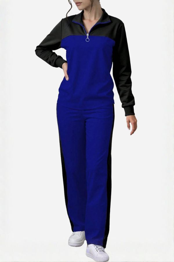 Colorblock Comfort Leisure Set blue-black image 1 