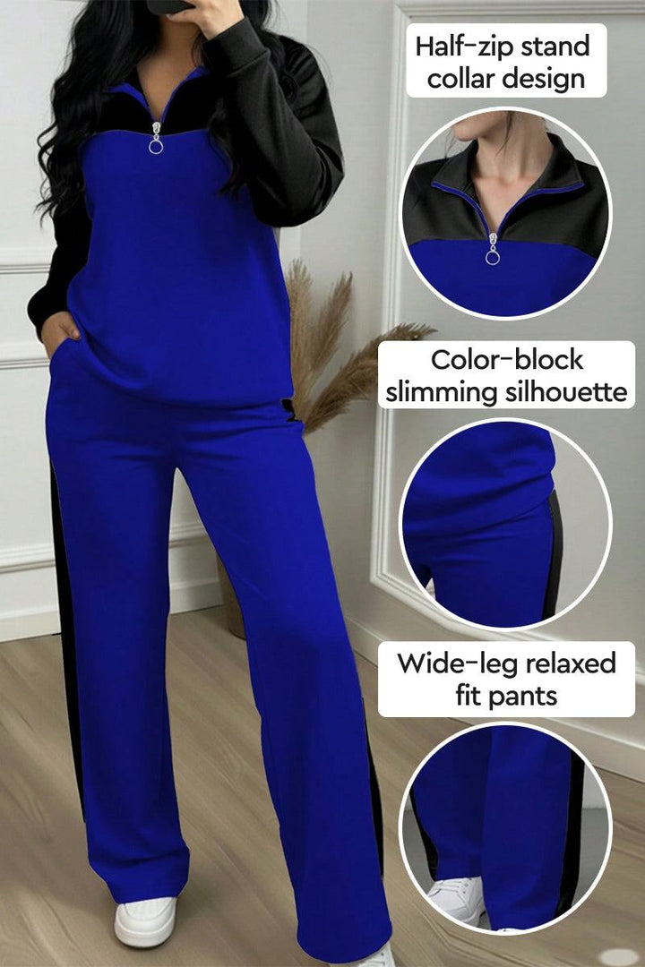 Colorblock Comfort Leisure Set blue-black image 2 