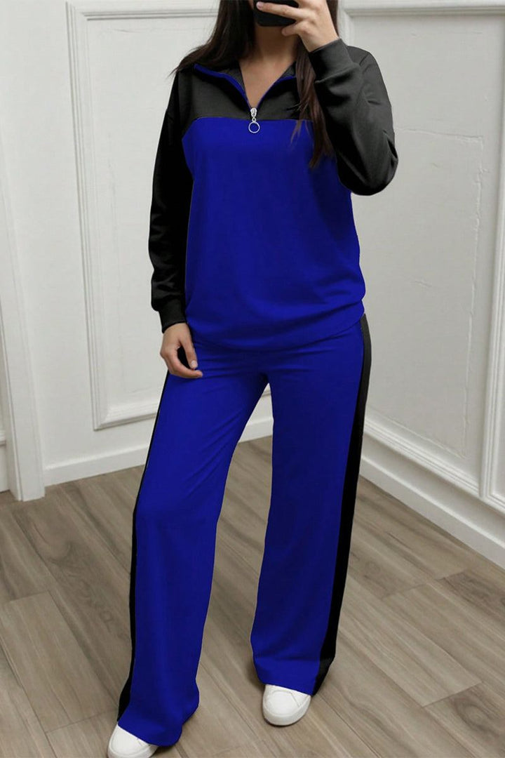 Colorblock Comfort Leisure Set blue-black image 3 