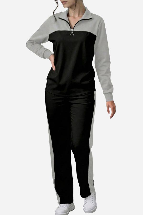 Colorblock Comfort Leisure Set black-gray image 1 