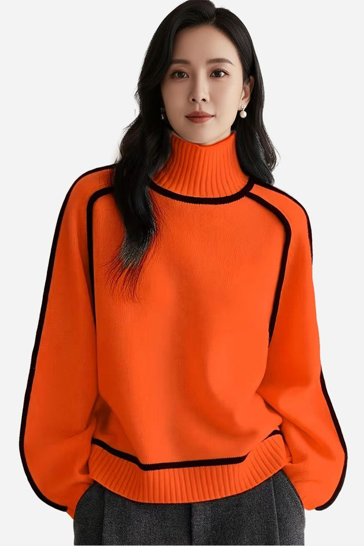 Zero Itch Turtleneck Sweater bright orange image 1 