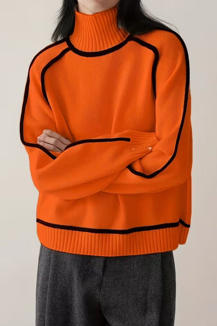 Zero Itch Turtleneck Sweater bright orange image 3 