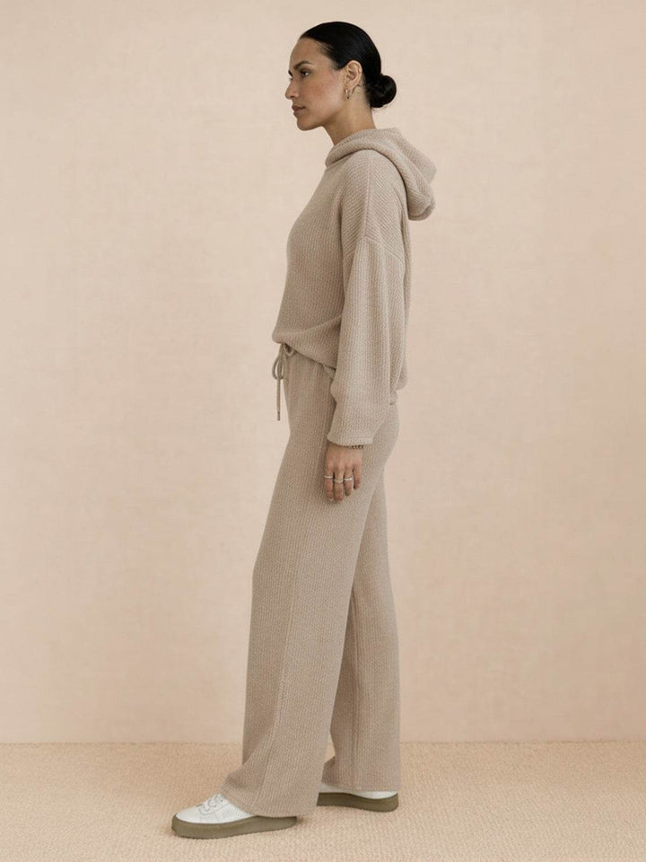 Waffle-Knit Two-Piece khaki image 2 