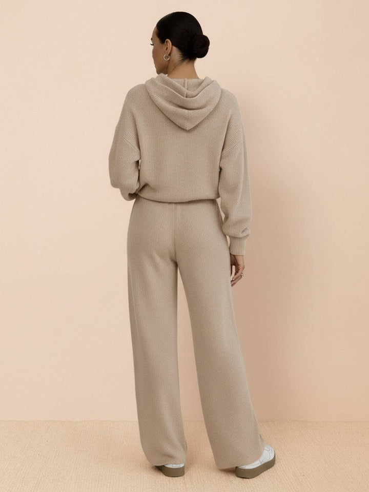 Waffle-Knit Two-Piece khaki image 3 