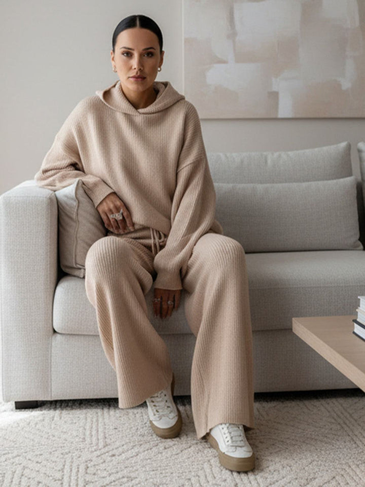 Waffle-Knit Two-Piece khaki image 7 
