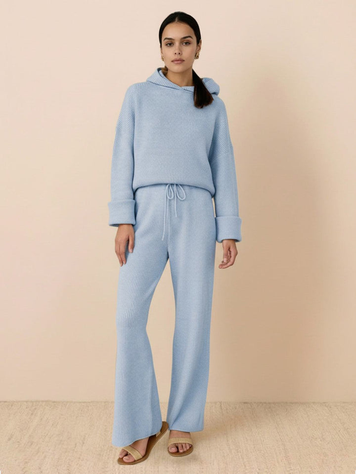 Waffle-Knit Two-Piece powder blue image 1 