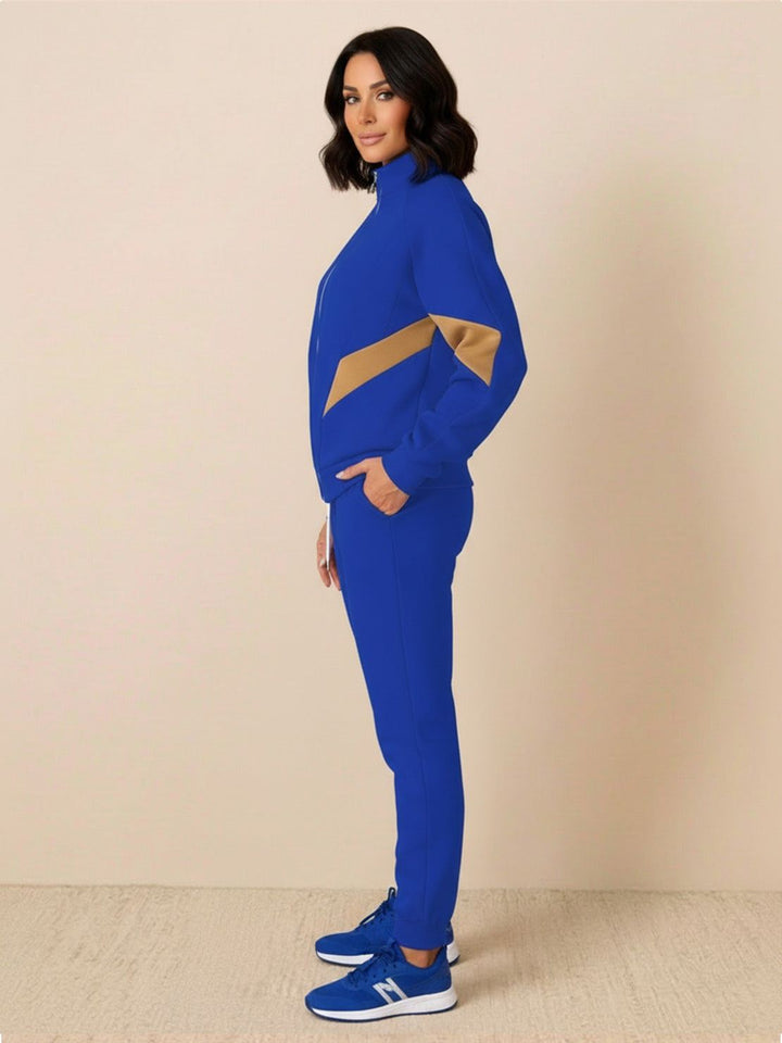 Colorblock Comfort Tracksuit blue gold image 2 