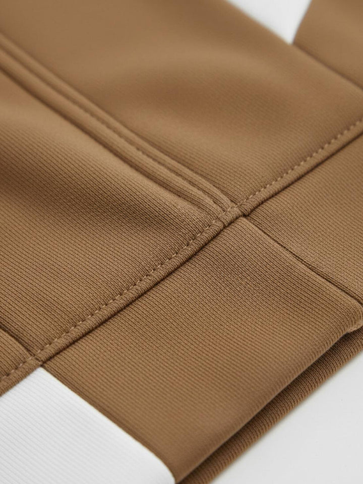 Colorblock Comfort Tracksuit brown white image 7 