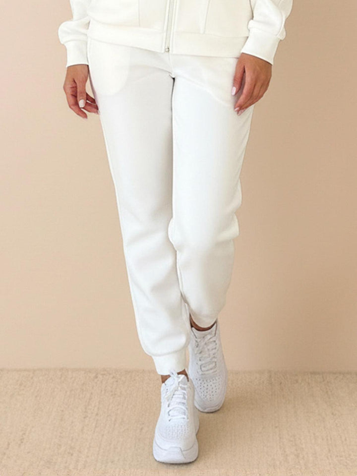 Colorblock Comfort Tracksuit white brown image 5 