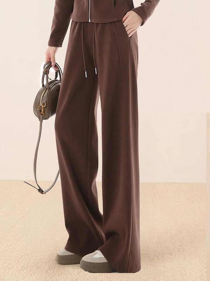 Nano-Fleece Zip Two-Piece Set brown image 5 