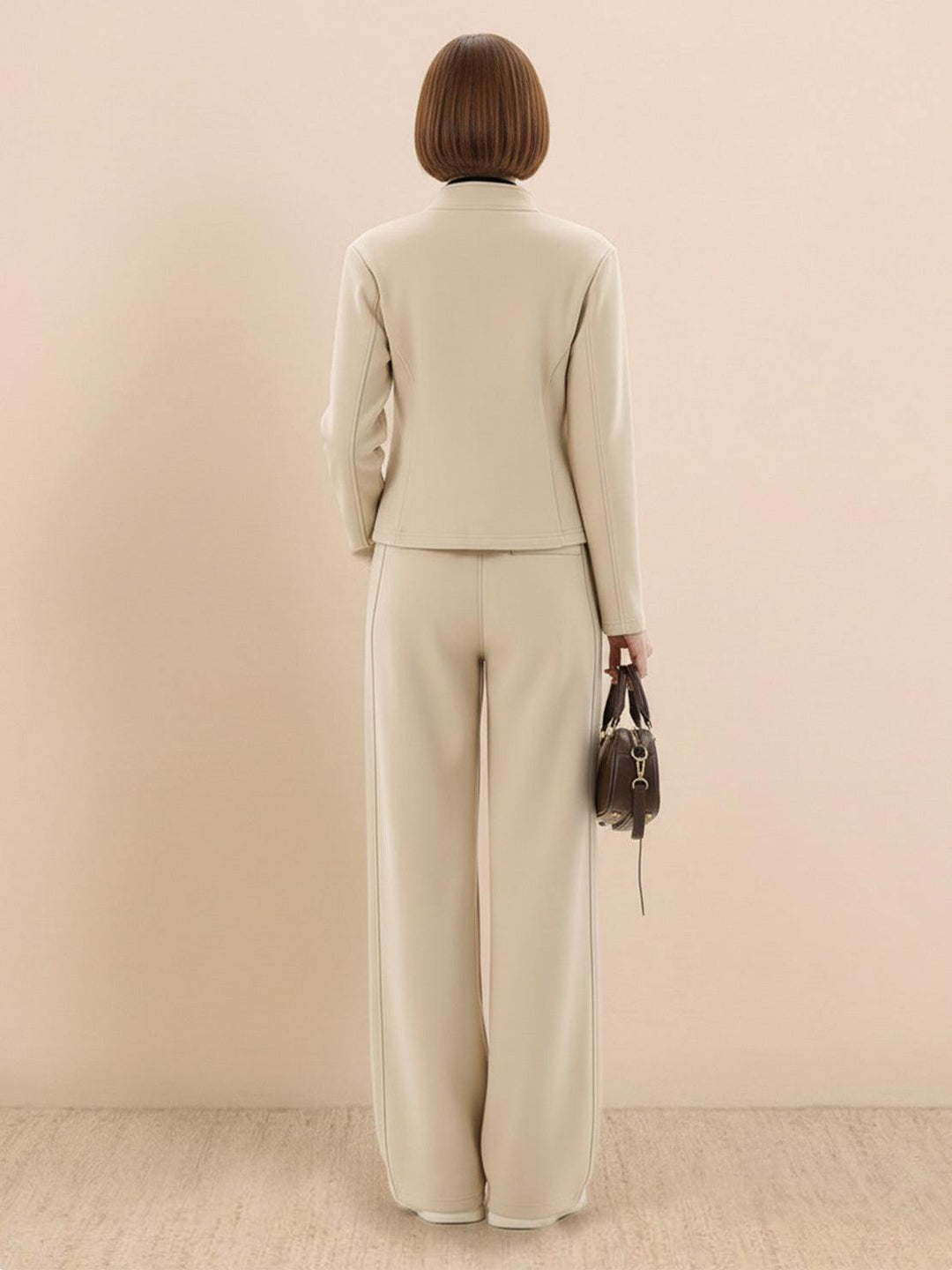 Nano-Fleece Zip Two-Piece Set beige image 3 