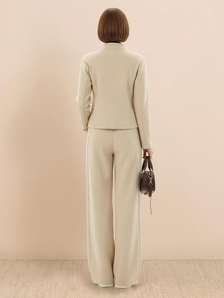 Nano-Fleece Zip Two-Piece Set beige image 3 