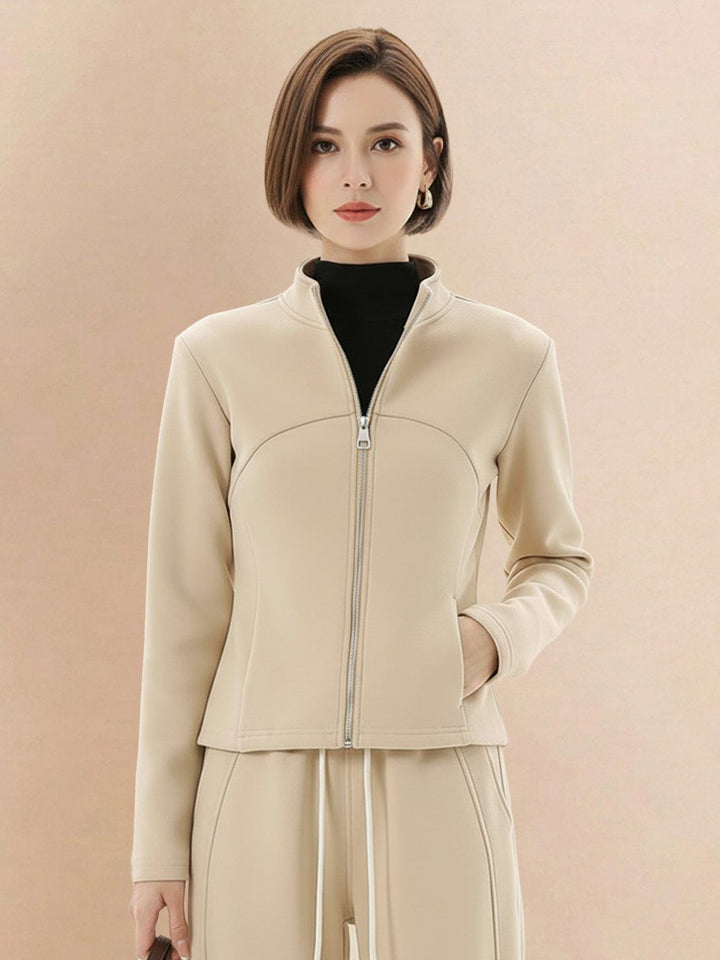 Nano-Fleece Zip Two-Piece Set beige image 4 