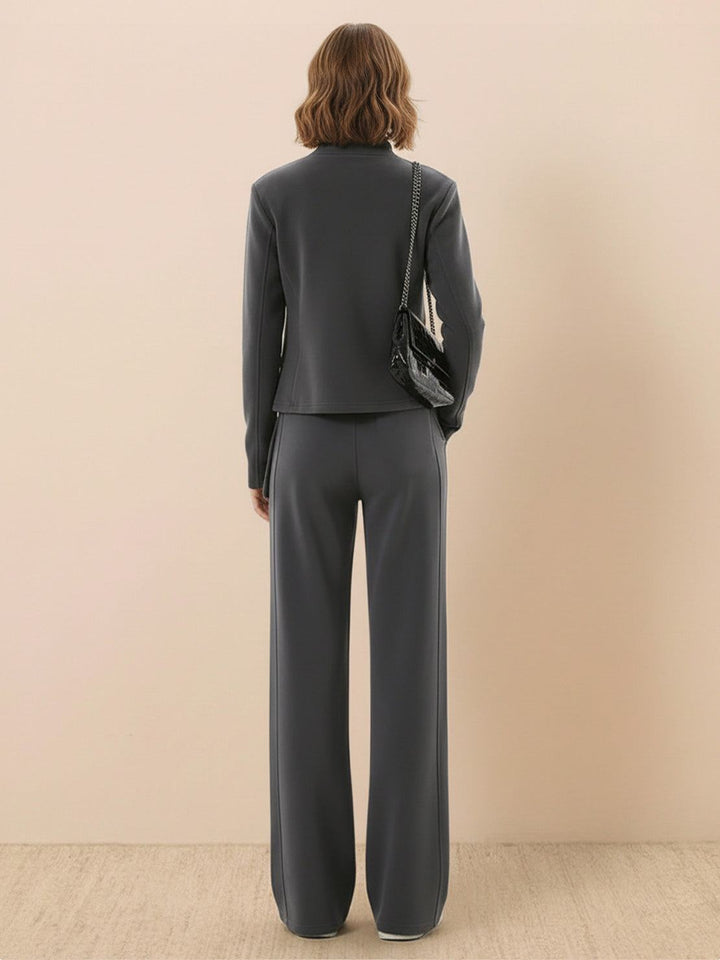 Nano-Fleece Zip Two-Piece Set dark gray image 3 