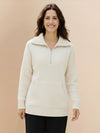 Half-Zip Waffle Pullover
