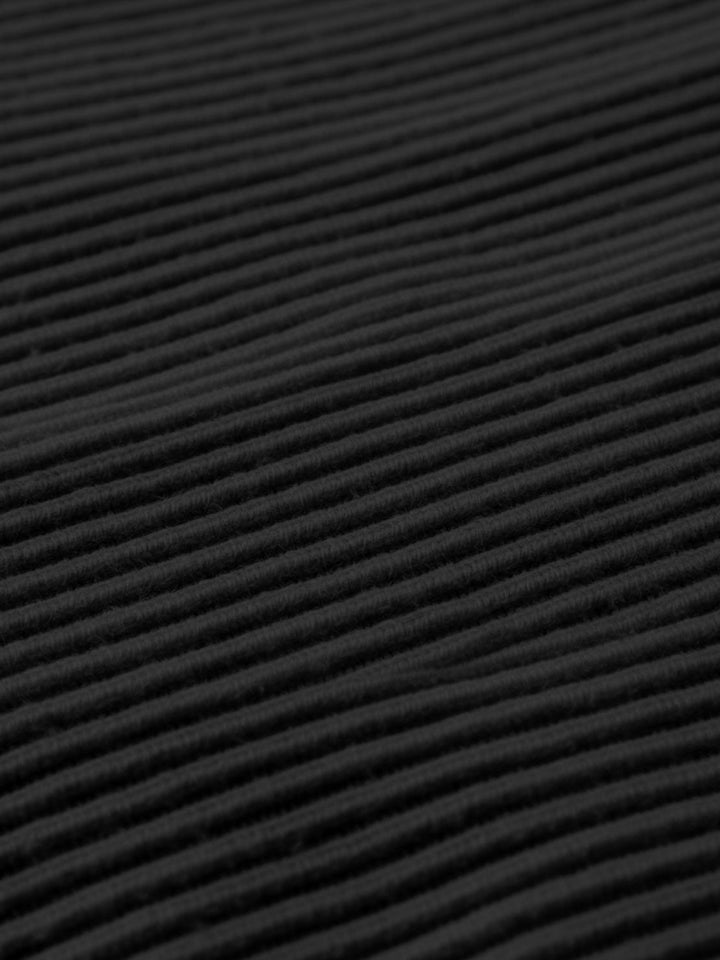 Half-Zip Waffle Pullover black image 6 