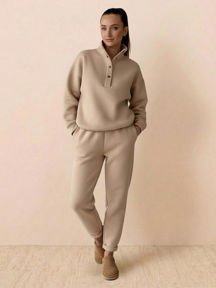 Warm &amp; Easy Two-Piece Set beige image 1 