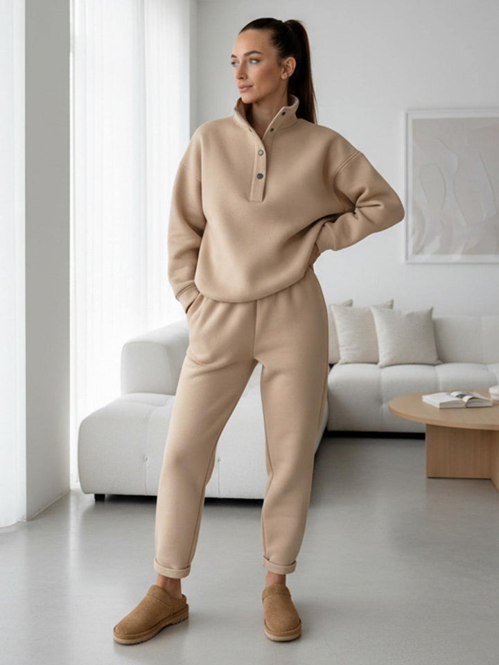 Warm &amp; Easy Two-Piece Set beige image 2 