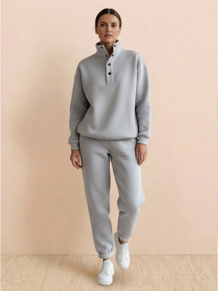 Warm &amp; Easy Two-Piece Set light gray image 1 