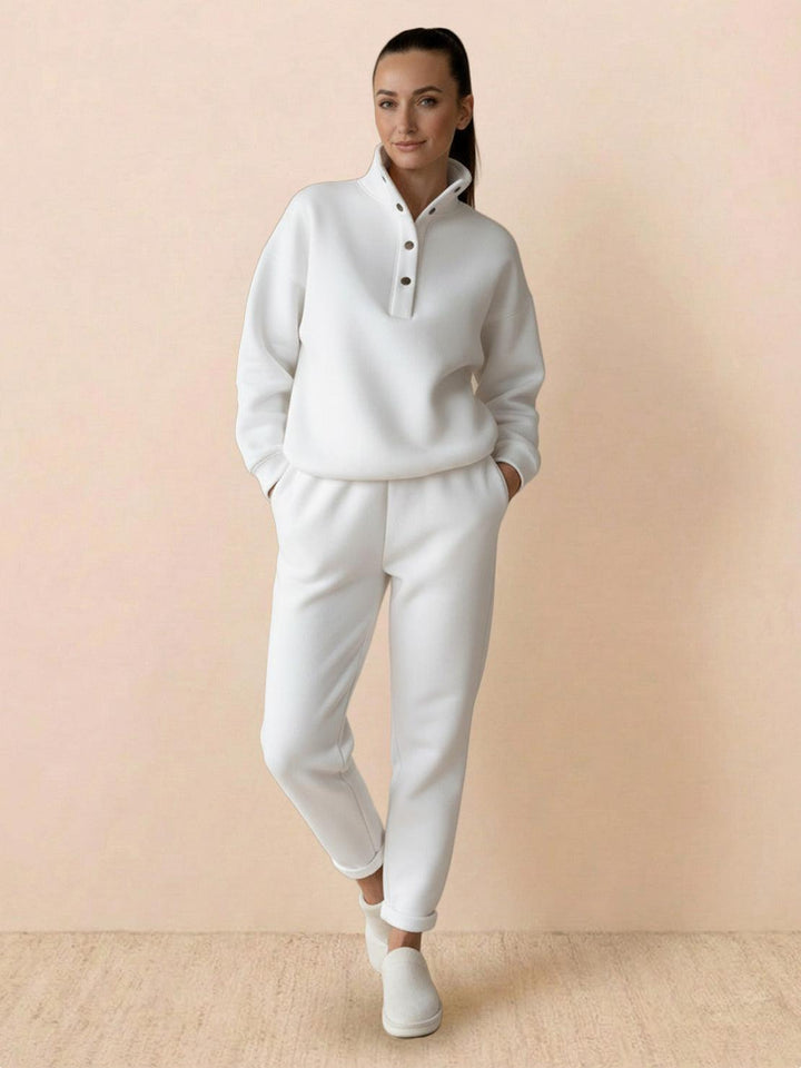 Warm &amp; Easy Two-Piece Set white image 1 