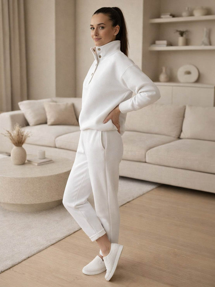 Warm &amp; Easy Two-Piece Set white image 2 