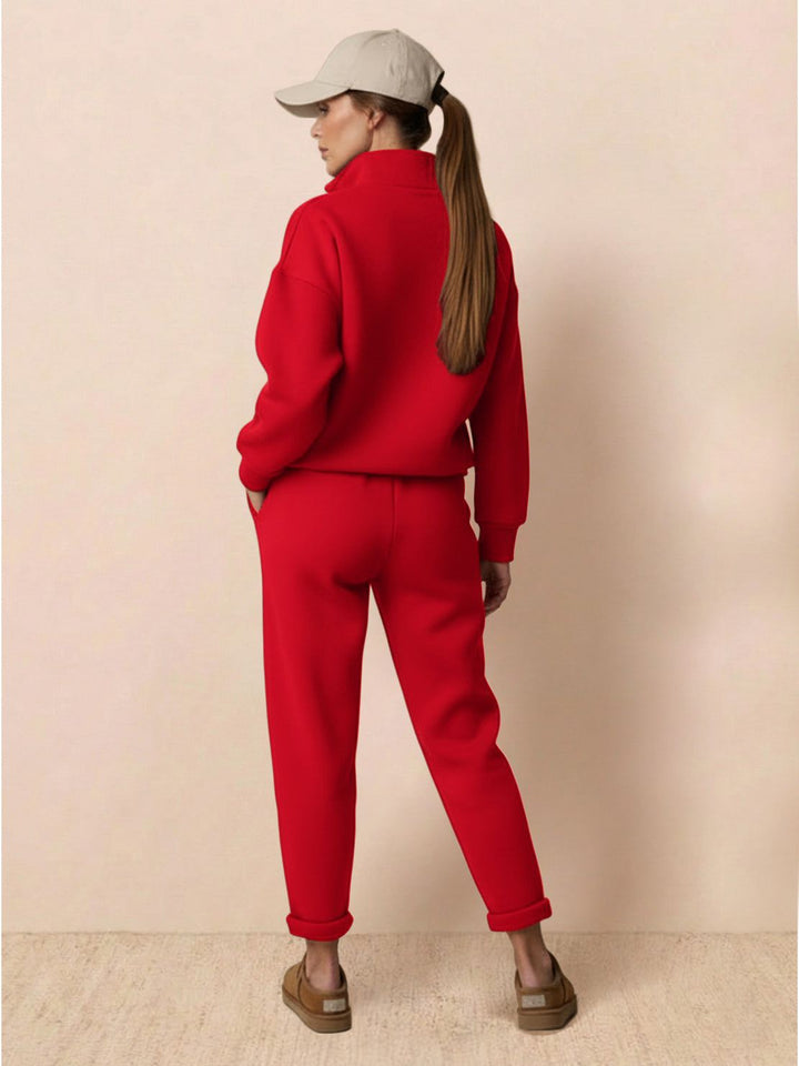Warm &amp; Easy Two-Piece Set crimson red image 3 