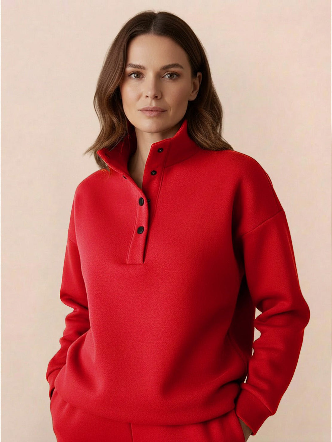 Warm &amp; Easy Two-Piece Set crimson red image 4 
