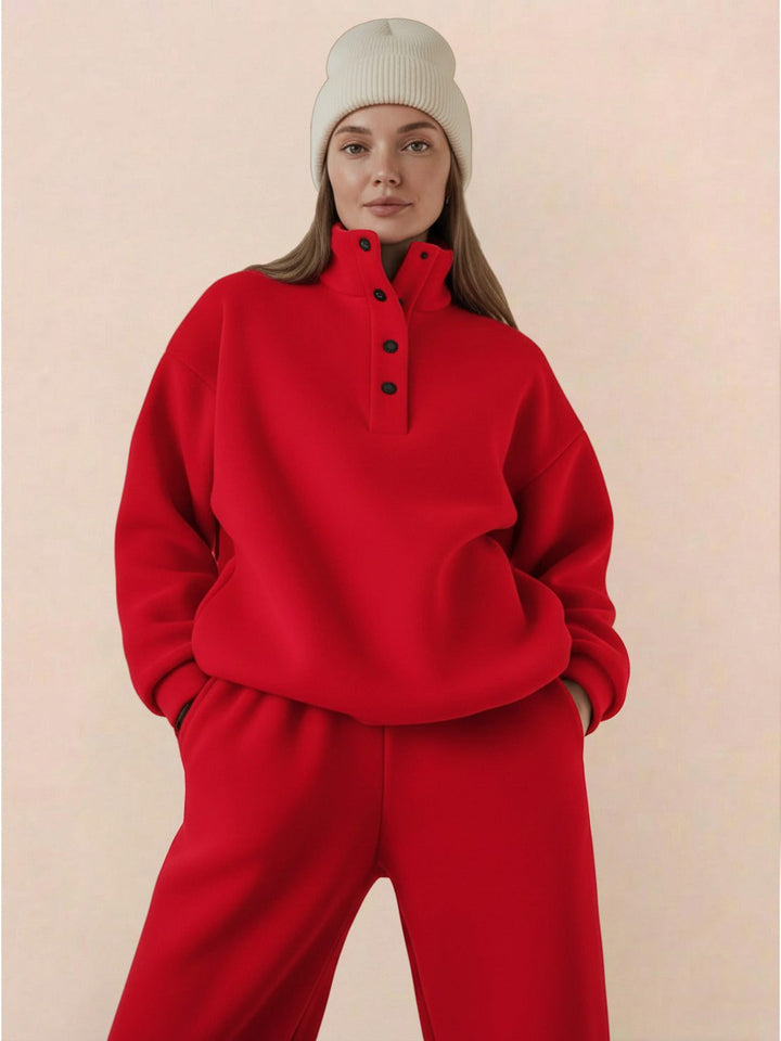 Warm &amp; Easy Two-Piece Set crimson red image 5 