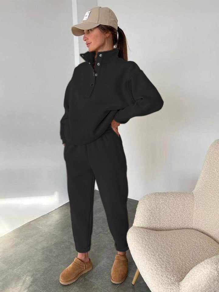 Warm &amp; Easy Two-Piece Set black image 2 