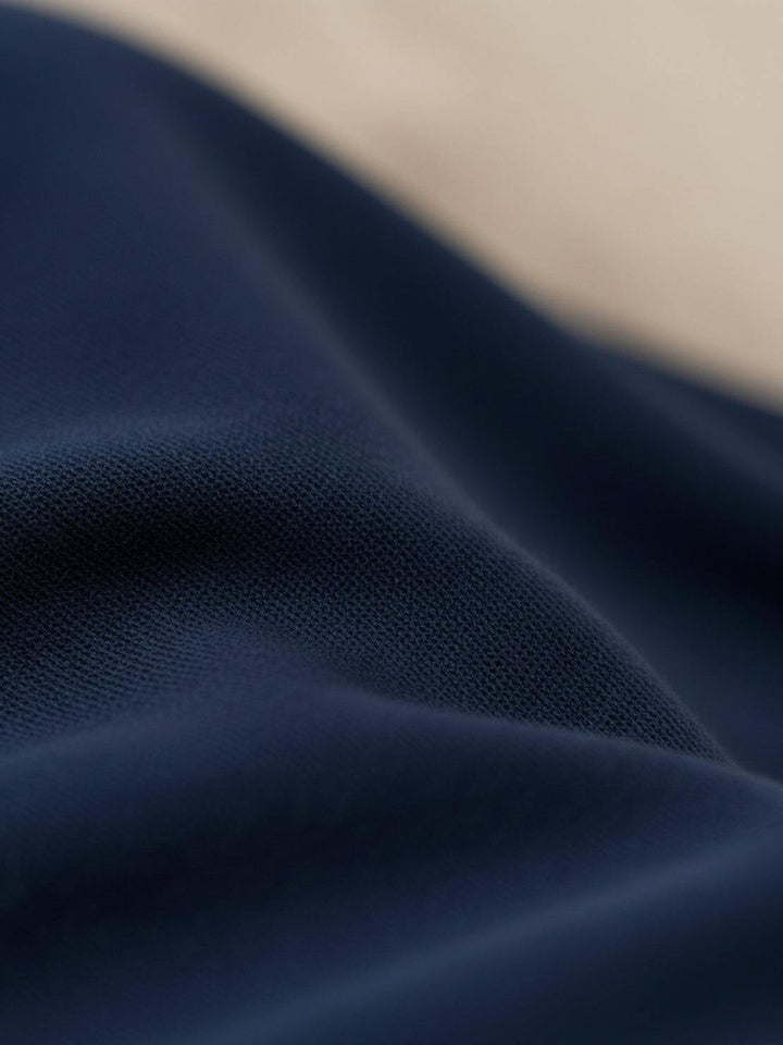 Casual Wrinkle-Free Polo Set navy blue image 7 