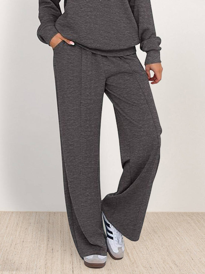 Casual Wrinkle-Free Polo Set dark gray image 5 