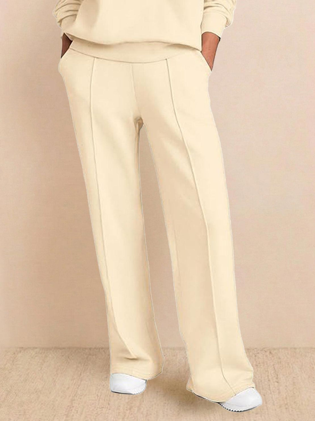 Casual Wrinkle-Free Polo Set beige image 5 
