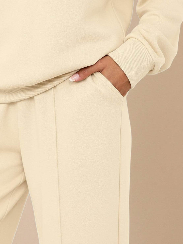Casual Wrinkle-Free Polo Set beige image 6 