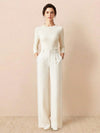 Thermal Wool Blend Trousers
