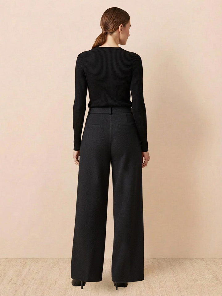 Thermal Wool Blend Trousers black image 3 