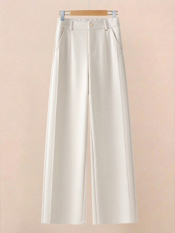 Thermal Wool Blend Trousers white image 2 