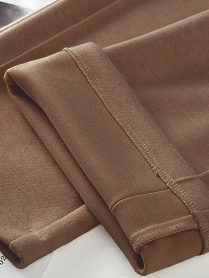 Thermal Wool Blend Trousers brown image 7 