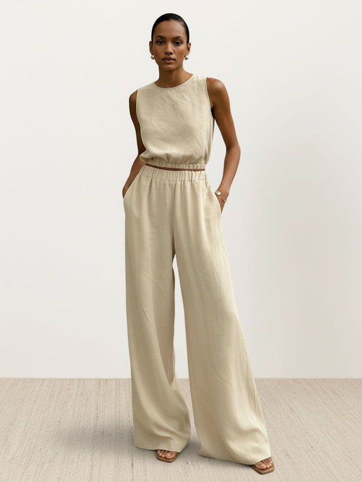 Lightweight Linen-Blend Set beige image 1 