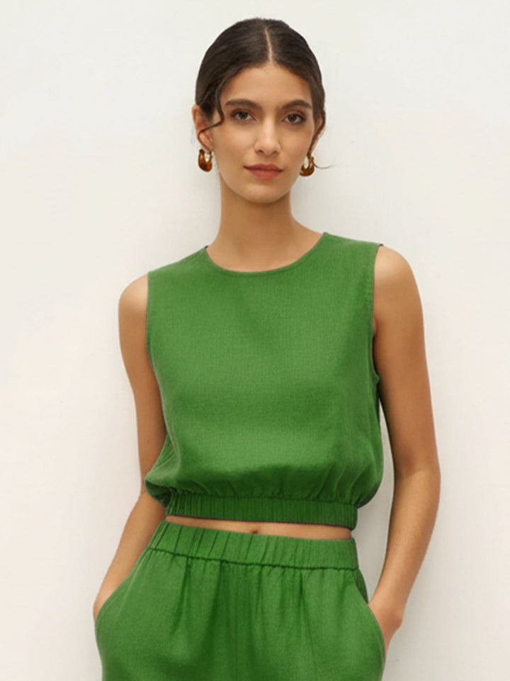 Lightweight Linen-Blend Set green image 4 