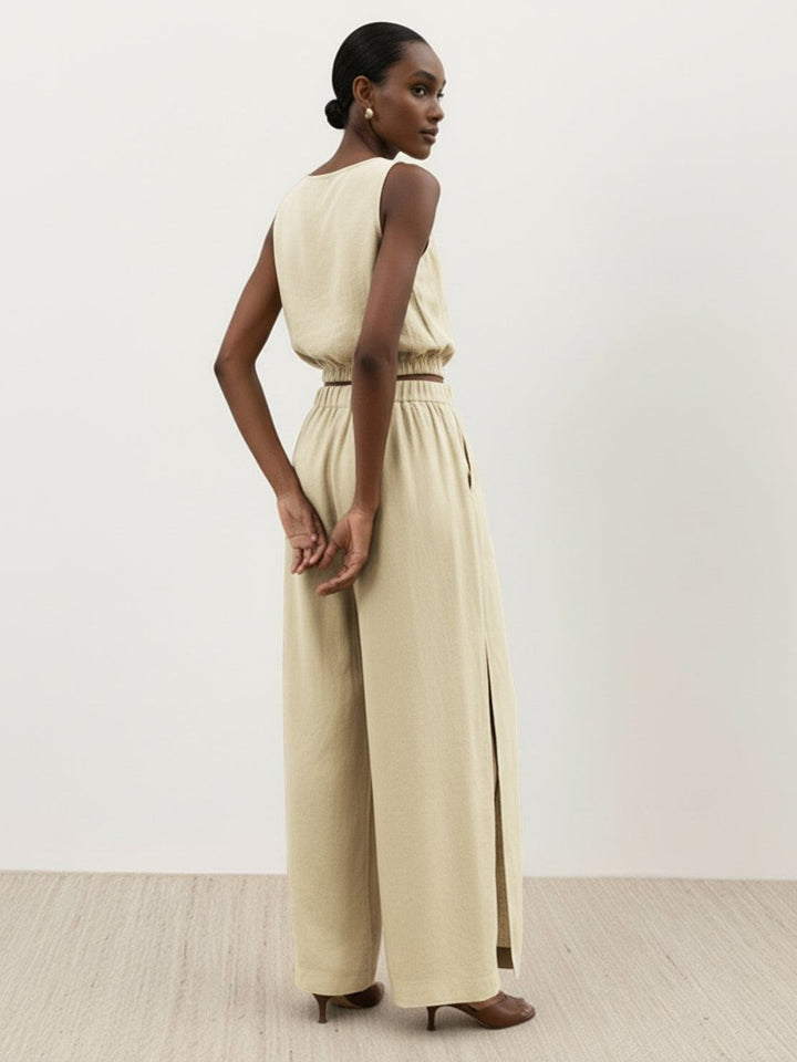Lightweight Linen-Blend Set beige image 3 