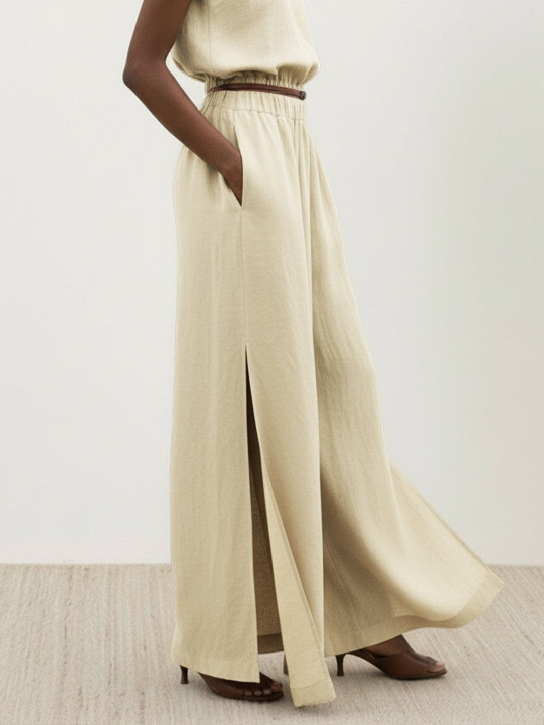 Lightweight Linen-Blend Set beige image 5 